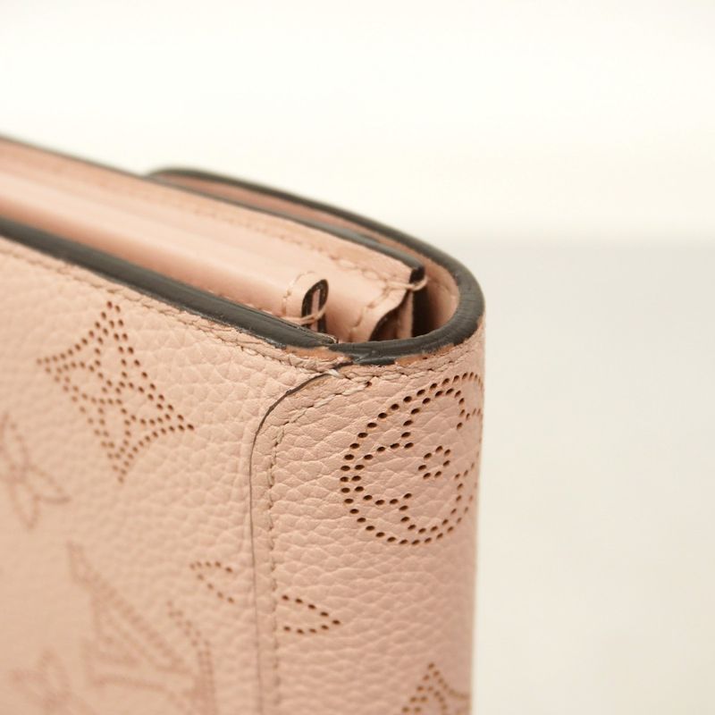 Louis Vuitton Long Wallet Mahina Portefeuille Iris M60145 Magnolia Women's