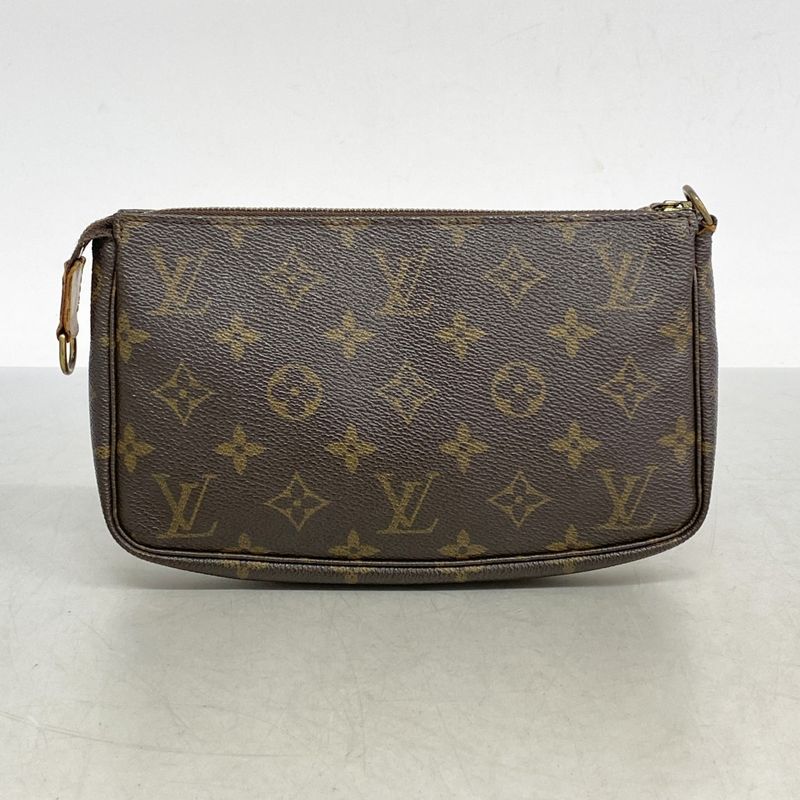 Louis Vuitton Pouch Monogram Pochette Accessoire M51980 Brown Ladies