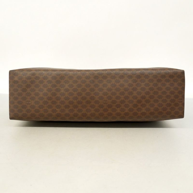 Celine Tote Bag Macadam PVC Brown Gold Hardware Women's