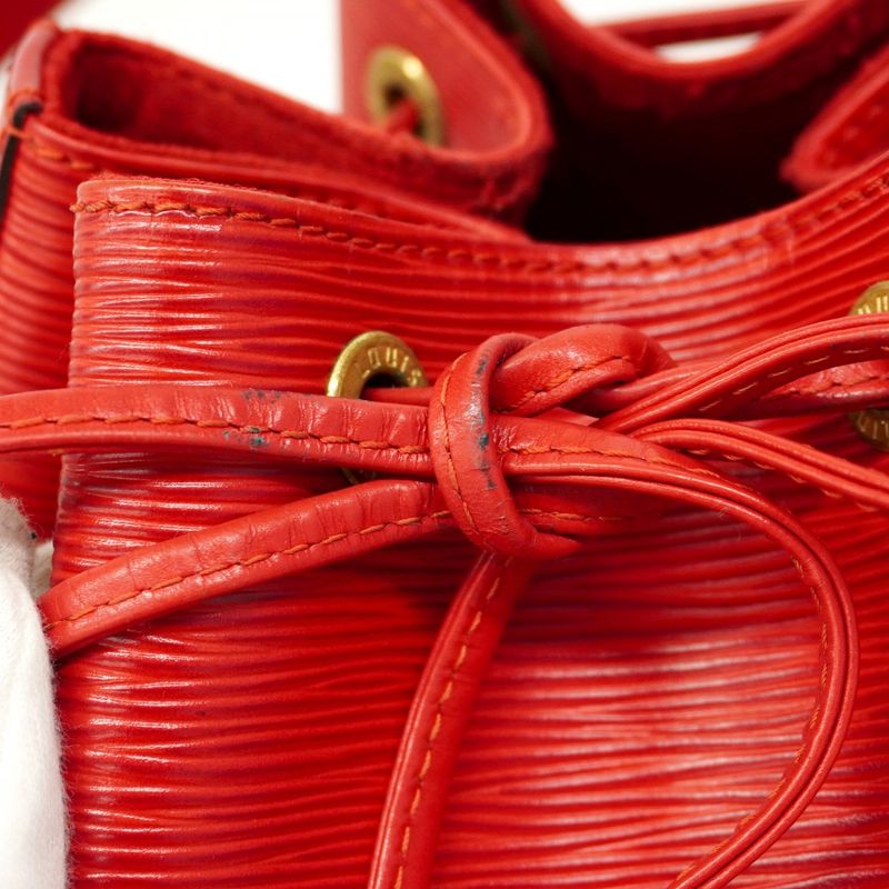 Louis Vuitton Shoulder Bag Epi Petit Noe M44107 Castilian Red Ladies