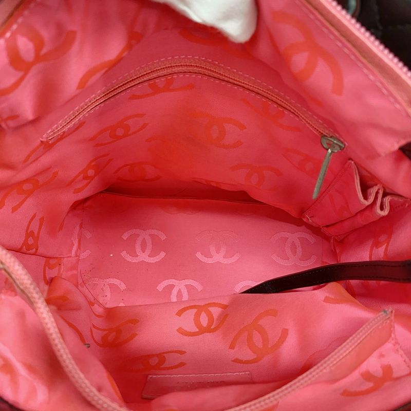 Chanel Tote Bag Cambon Lambskin Black Silver Hardware Women