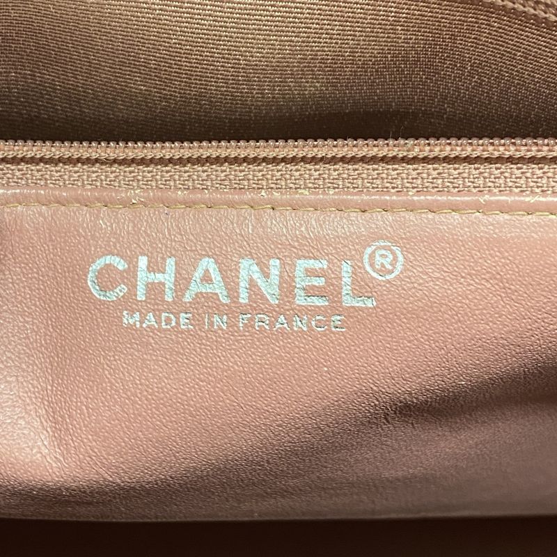 Chanel Tote Bag Reproduction Tote Patent Leather Orange Pink Silver Hardware