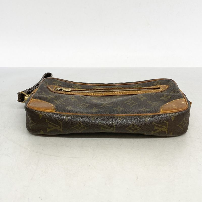 Louis Vuitton Clutch Bag Monogram Marly Dragonne GM M51825 Brown Men's