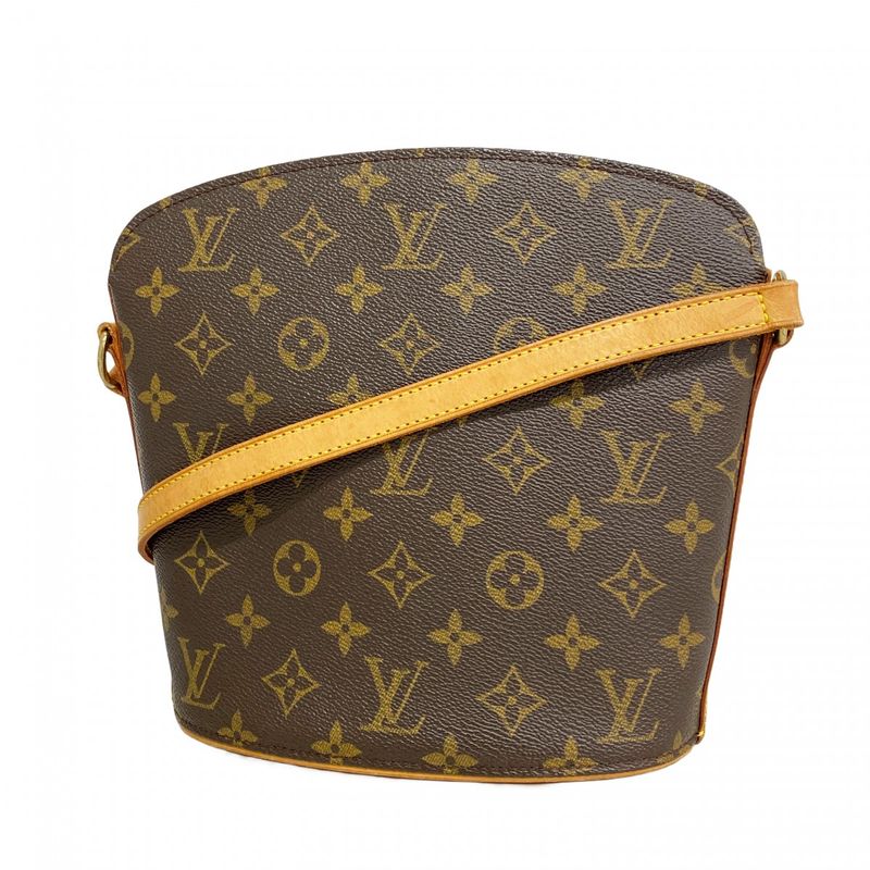 Louis Vuitton Shoulder Bag Monogram Drouot M51290 Brown Ladies
