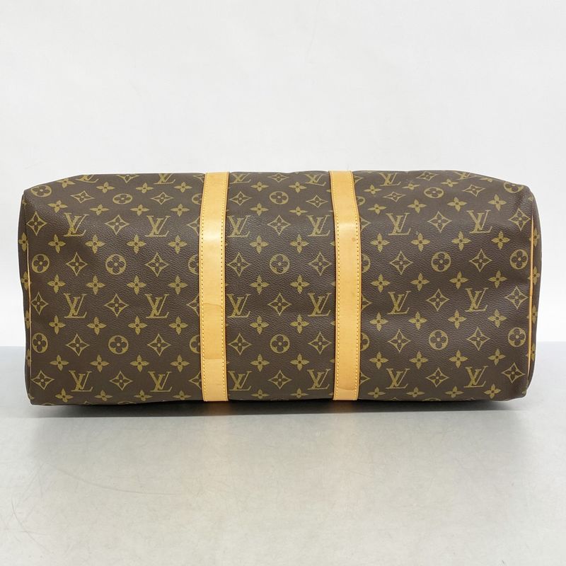 Louis Vuitton Boston Bag Monogram Keepall 50 M41426 Brown Men Women Unisex