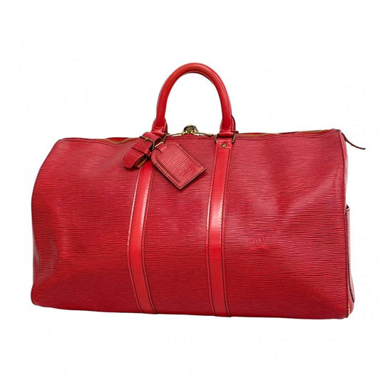 Louis Vuitton Boston Bag Epi Keepall 45 M42977 Castilian Red Men Women Unisex