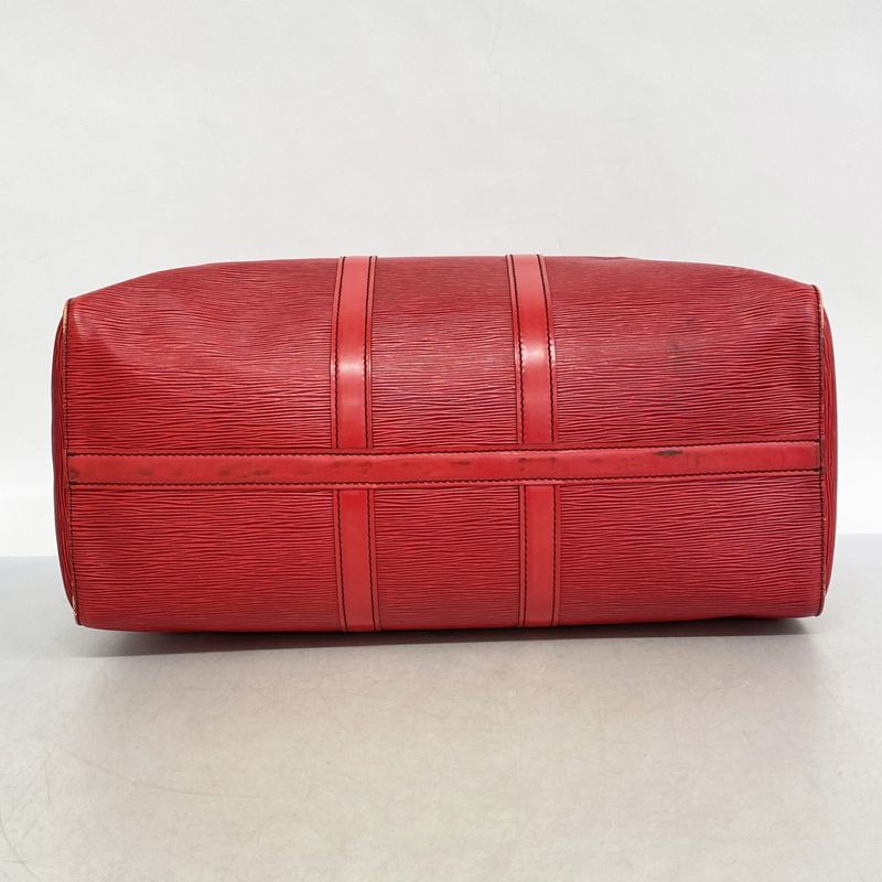 Louis Vuitton Boston Bag Epi Keepall 45 M42977 Castilian Red Men Women Unisex