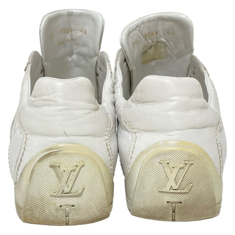 Louis Vuitton Sneakers 40 Women's - White X Brown Leather