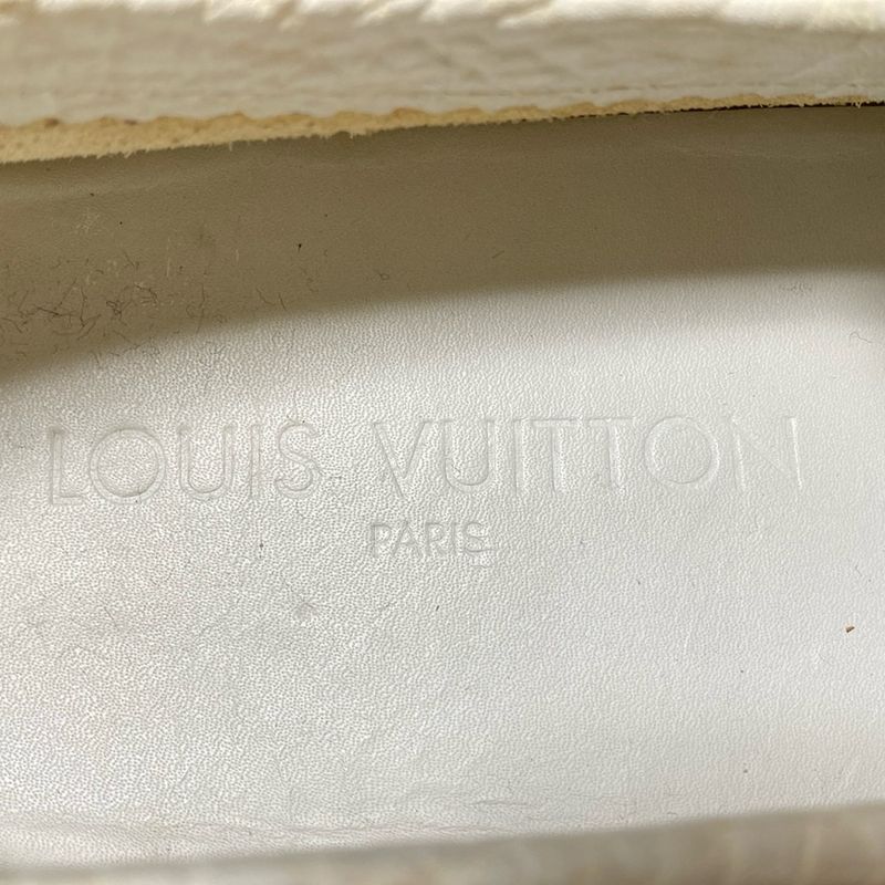 Louis Vuitton Driving Shoes 6 Women's - White Leather