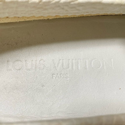 Louis Vuitton Driving Shoes 6 Women's - White Leather