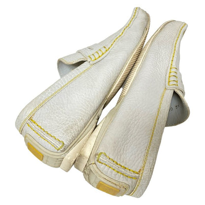 Louis Vuitton Driving Shoes 6 Women's - White Leather
