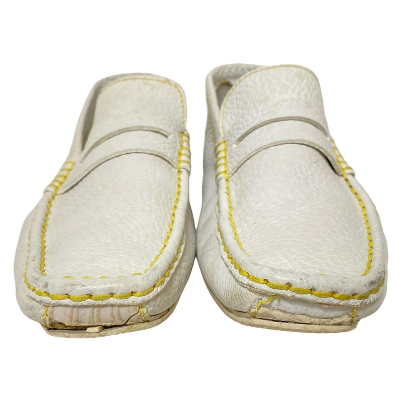 Louis Vuitton Driving Shoes 6 Women's - White Leather