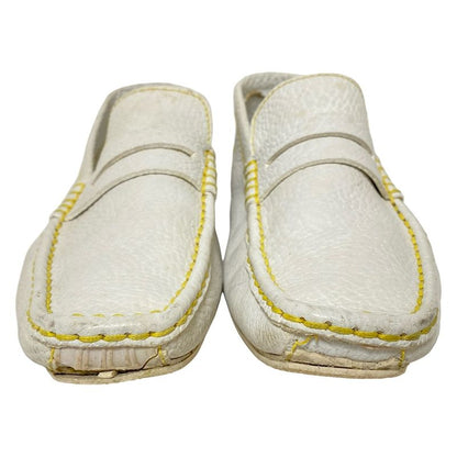 Louis Vuitton Driving Shoes 6 Women's - White Leather