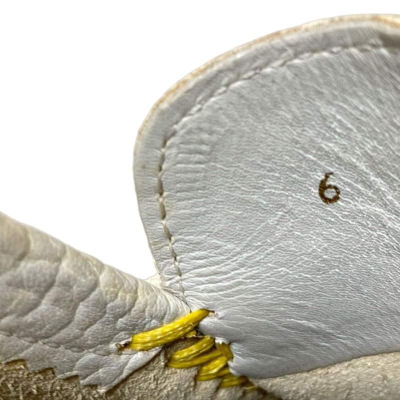 Louis Vuitton Driving Shoes 6 Women's - White Leather