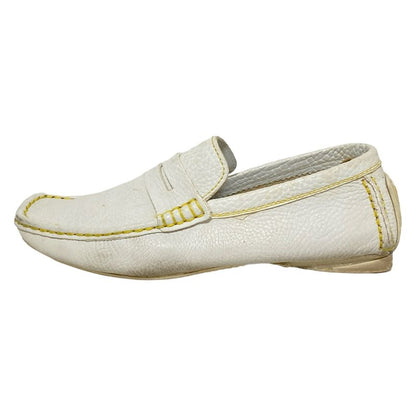 Louis Vuitton Driving Shoes 6 Women's - White Leather
