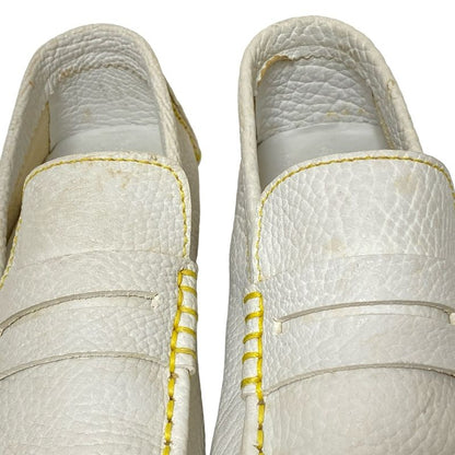 Louis Vuitton Driving Shoes 6 Women's - White Leather