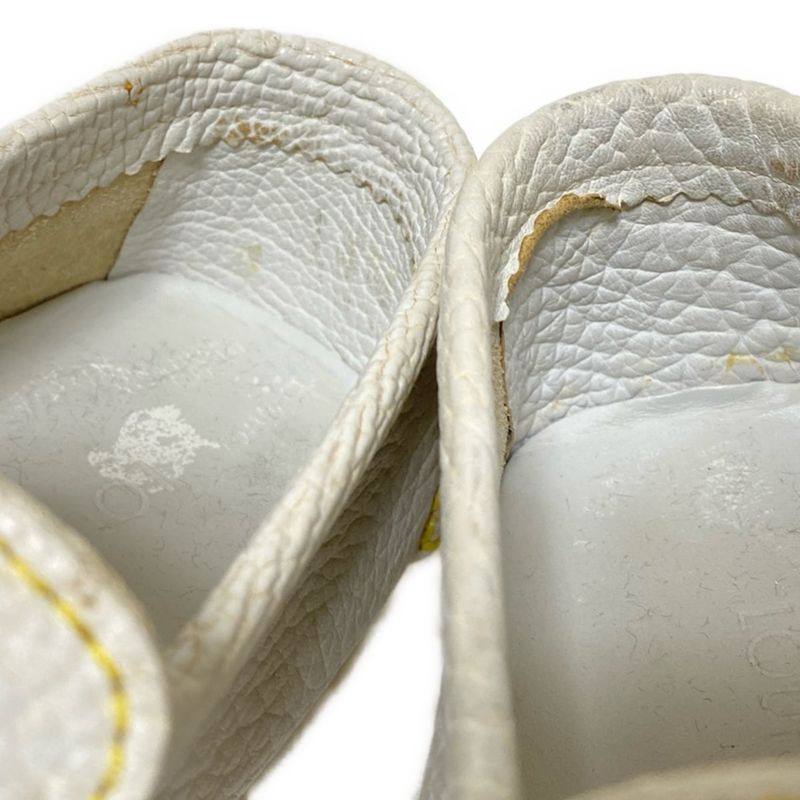 Louis Vuitton Driving Shoes 6 Women's - White Leather