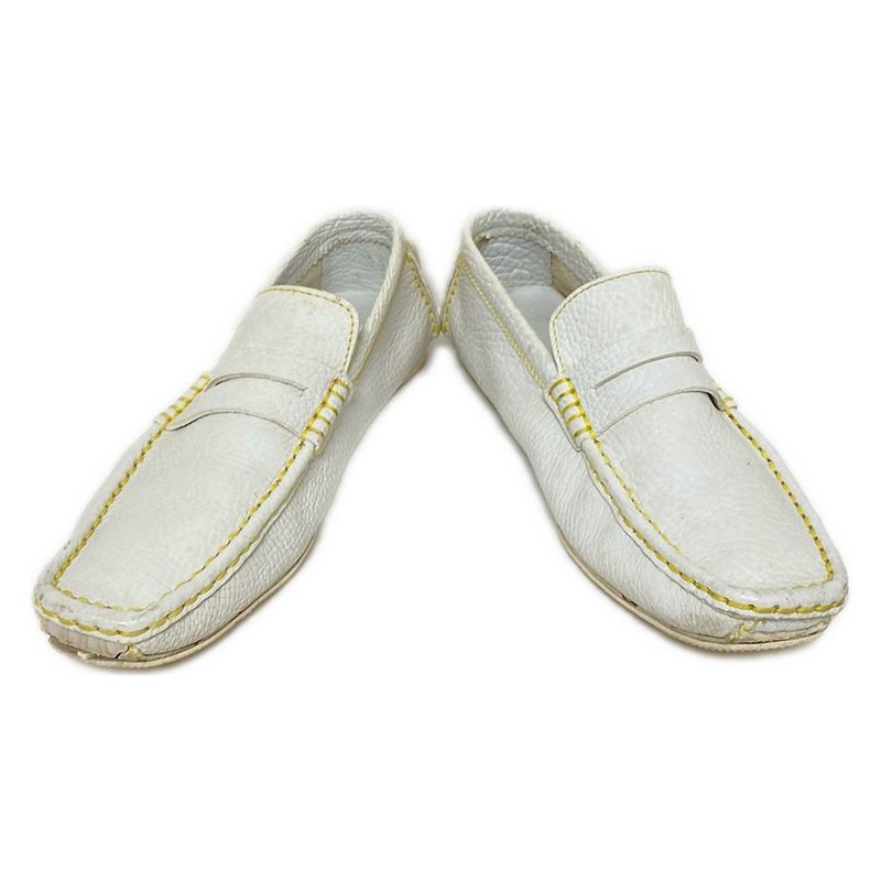 Louis Vuitton Driving Shoes 6 Women's - White Leather