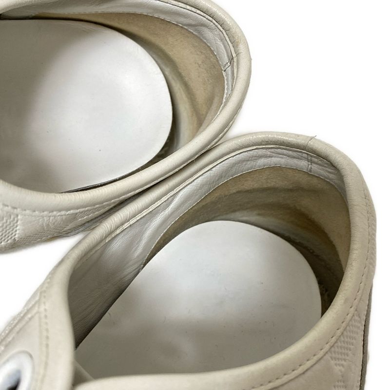 Louis Vuitton Sneakers 6 Women's - White Damier Infini Shape Pressed Leather