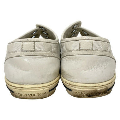 Louis Vuitton Sneakers 6 Women's - White Damier Infini Shape Pressed Leather