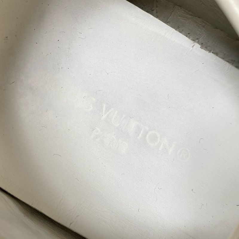 Louis Vuitton Sneakers 6 Women's - White Damier Infini Shape Pressed Leather