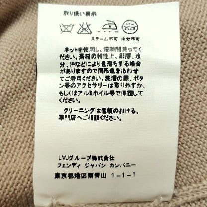 Fendi Cardigan Size 40 M Women's - Beige X Pink X White Short Sleeve