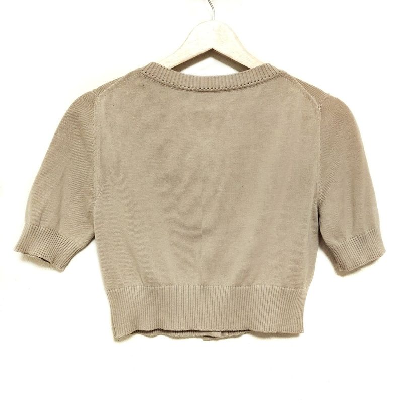 Fendi Cardigan Size 40 M Women's - Beige X Pink X White Short Sleeve