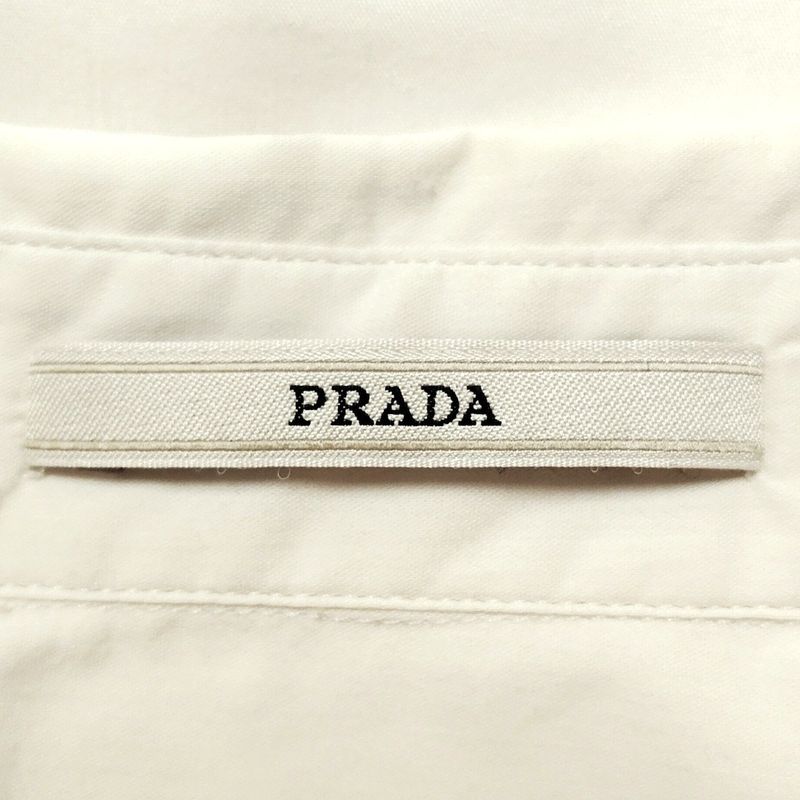 Prada Long Sleeve Shirt Blouse Size 40 M Women's - White