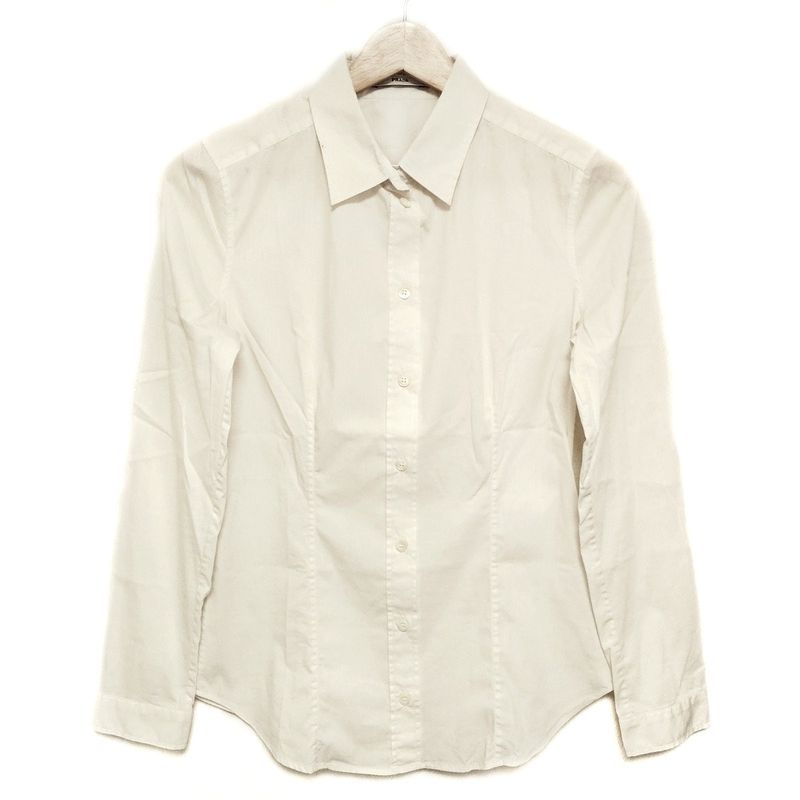 Prada Long Sleeve Shirt Blouse Size 40 M Women's - White