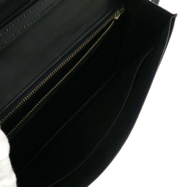 Hermes Eugenie Black Leather Crossbody Bag