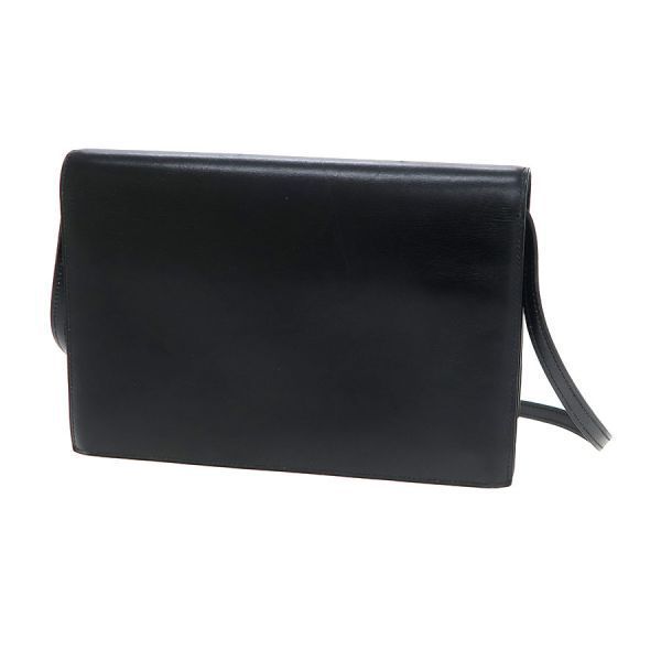 Hermes Eugenie Black Leather Crossbody Bag
