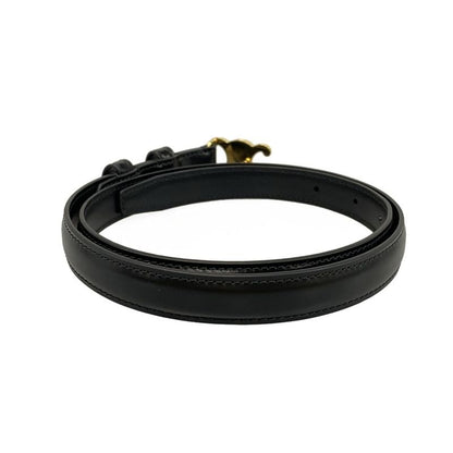 Celine Belt 75 - Black X Gold Leather