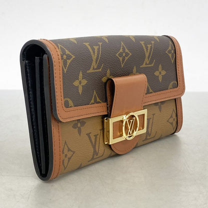 Louis Vuitton Long Wallet Monogram Reverse Portefeuille Sarah Dauphine M46645