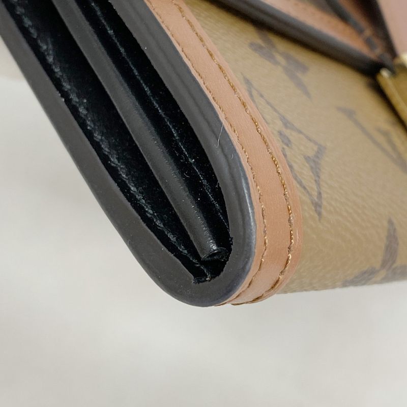 Louis Vuitton Long Wallet Monogram Reverse Portefeuille Sarah Dauphine M46645