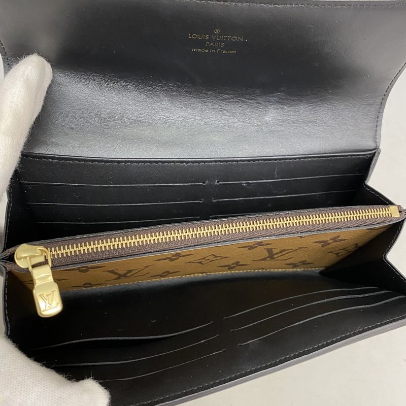 Louis Vuitton Long Wallet Monogram Reverse Portefeuille Sarah Dauphine M46645