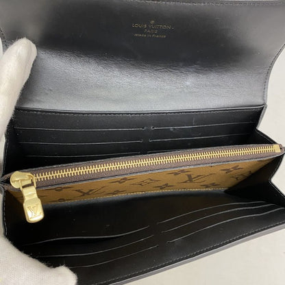 Louis Vuitton Long Wallet Monogram Reverse Portefeuille Sarah Dauphine M46645