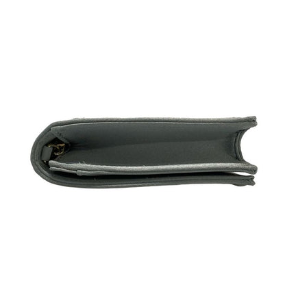 Dior Christian Dior Wallet Diorama S03280sfe Blue Gray Chain Wallet