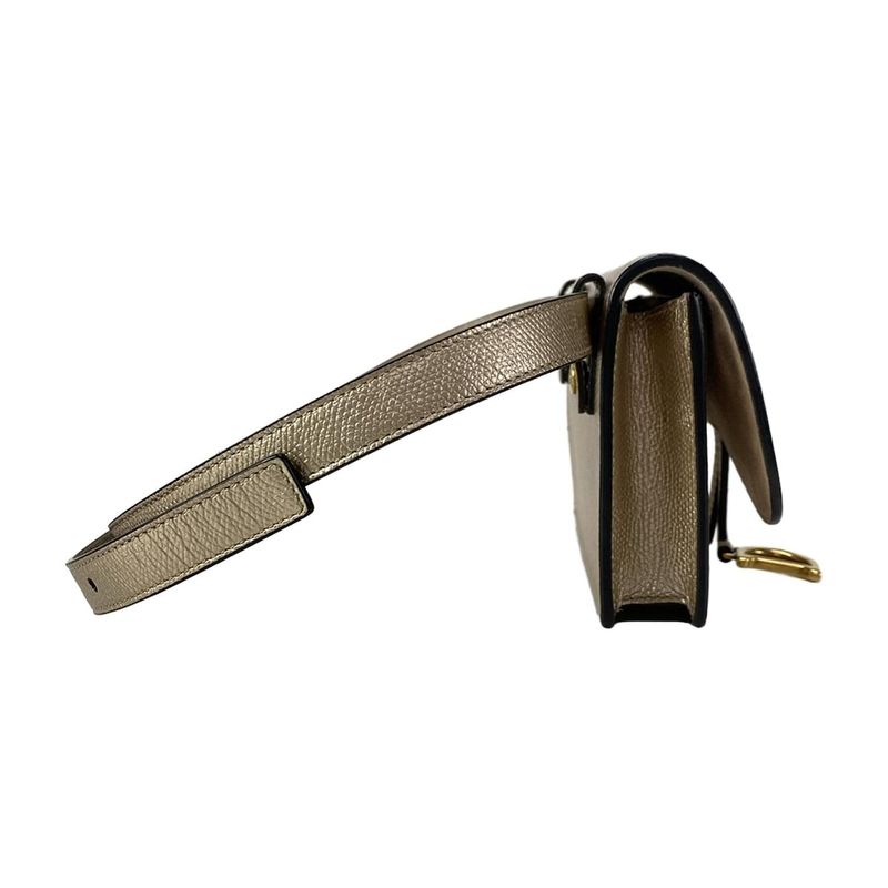 Dior Christian Dior Waist Pouch Saddle Bag S5619cwbm Gold