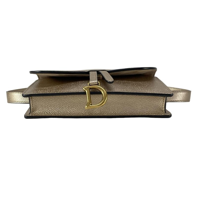 Dior Christian Dior Waist Pouch Saddle Bag S5619cwbm Gold