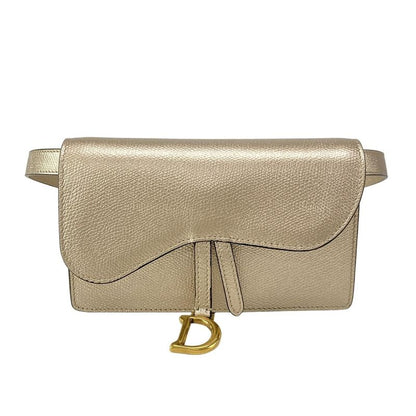 Dior Christian Dior Waist Pouch Saddle Bag S5619cwbm Gold
