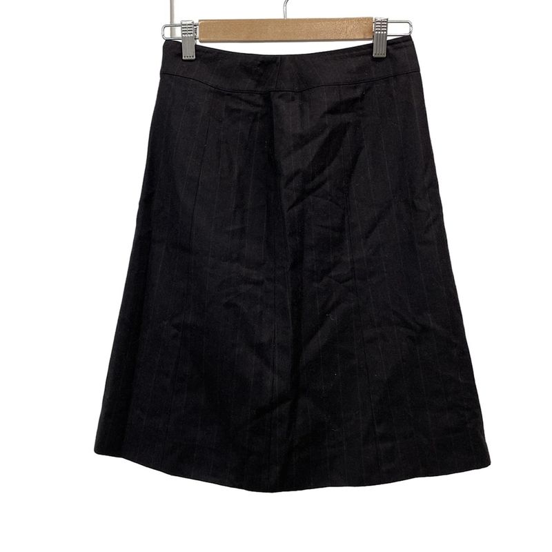 Chanel Skirt Size 36 S Women's - P18201 Black X Dark Gray X Dark Brown Knee