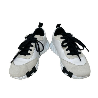 Hermes Sneakers 35 Women's Bouncing White X Light Gray X Black Insole Removable