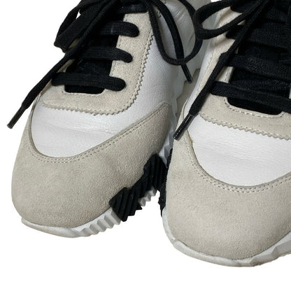Hermes Sneakers 35 Women's Bouncing White X Light Gray X Black Insole Removable