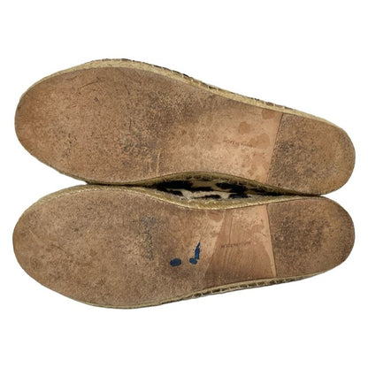 Celine Slip-Ons 36 Women's - Beige X Black X Dark Brown Leopard Print Espadrille
