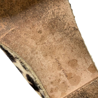 Celine Slip-Ons 36 Women's - Beige X Black X Dark Brown Leopard Print Espadrille