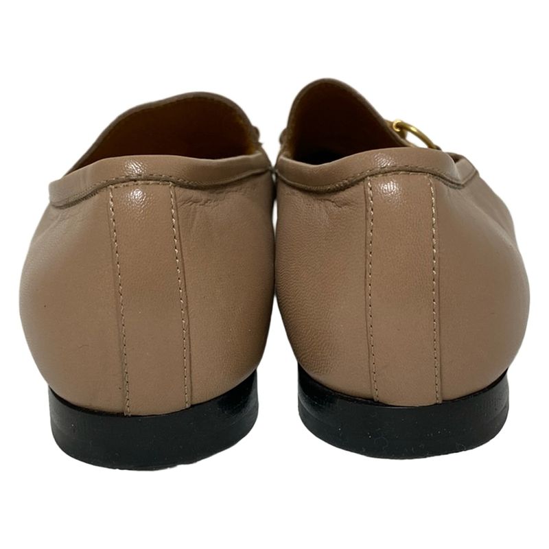 Gucci Loafers 36 1 2 Women's - 460723 Light Brown Horsebit Leather