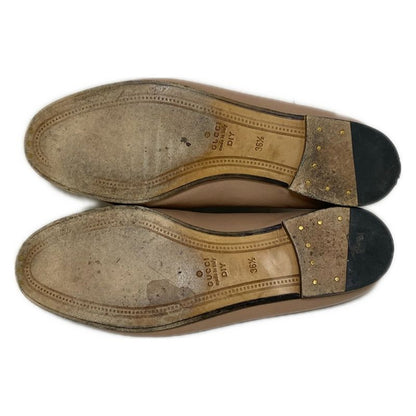 Gucci Loafers 36 1 2 Women's - 460723 Light Brown Horsebit Leather
