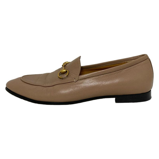 Gucci Loafers 36 1 2 Women's - 460723 Light Brown Horsebit Leather