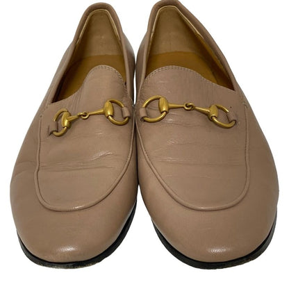Gucci Loafers 36 1 2 Women's - 460723 Light Brown Horsebit Leather