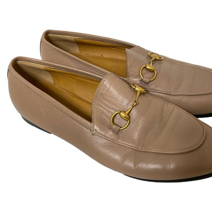 Gucci Loafers 36 1 2 Women's - 460723 Light Brown Horsebit Leather